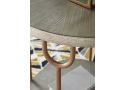 Wooden Round Side Table with Metal Legs - Legana